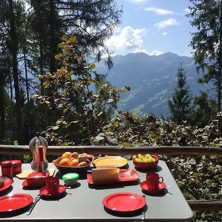 Huette/ Mazot Ein Umgebauter Alter Kornspeicher Alpstuga